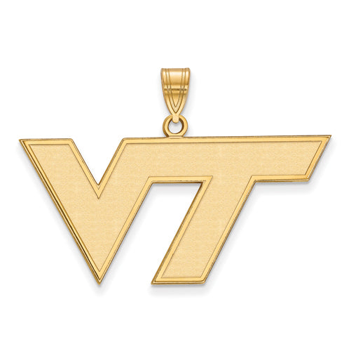 10ky Virginia Tech Large VT Logo Pendant