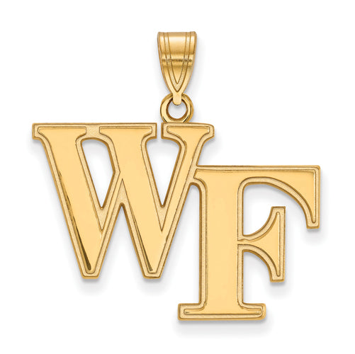 SS w/GP Wake Forest University Large WF Pendant