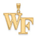SS w/GP Wake Forest University Large WF Pendant