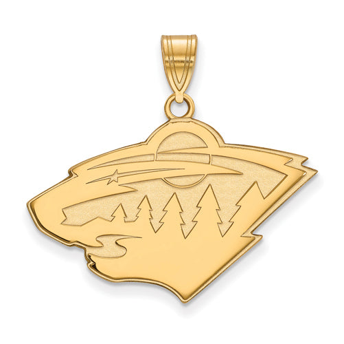 SS w/GP NHL Minnesota Wild Large Pendant