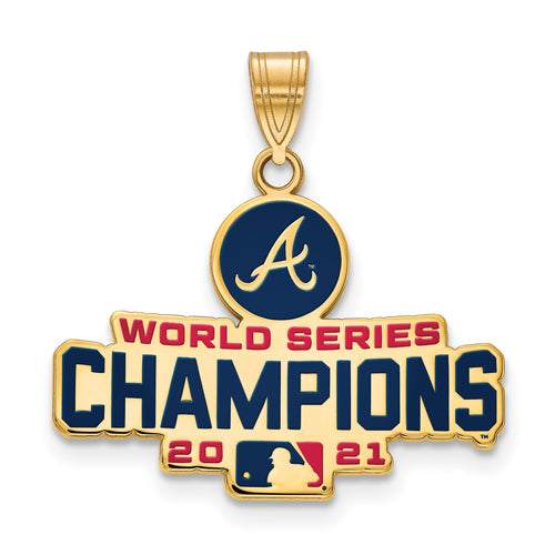 GP 2021 World Series Champions Atlanta Braves Large Enamel Pendant