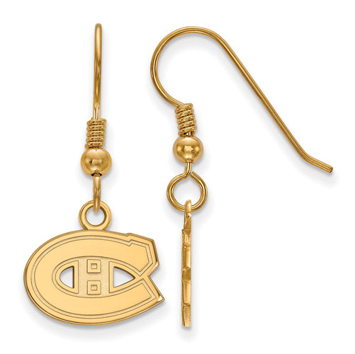 SS w/GP NHL Montreal Canadiens XS Dangle Earrings
