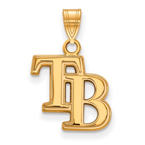 14ky MLB  Tampa Bay Rays Small Cap Logo Pendant