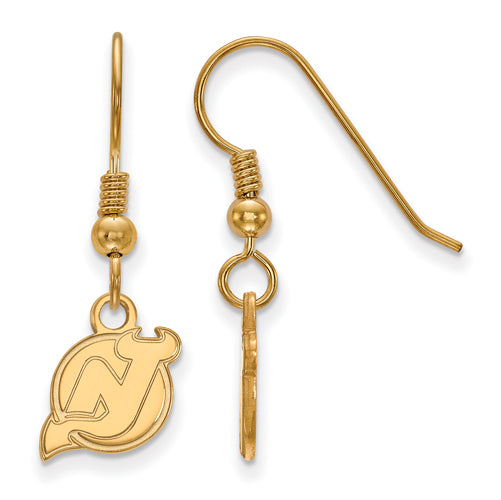 SS w/GP NHL New Jersey Devils XS Dangle Earrings