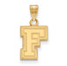 14ky Fordham University Small F Logo Pendant