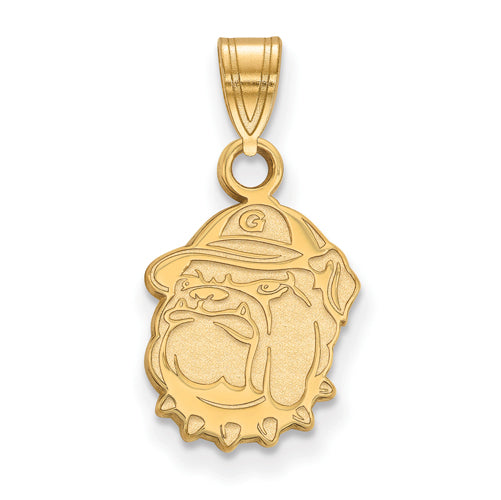 10ky Georgetown University Small Bulldog Pendant