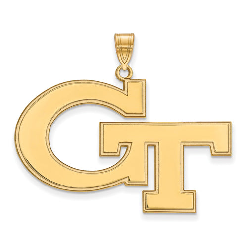 SS w/GP Georgia Institute of Technology XL G-T Pendant