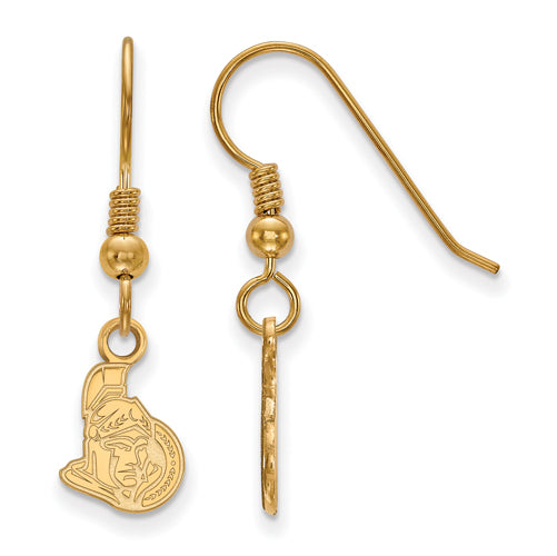 SS w/GP NHL Ottawa Senators XS Dangle Earrings