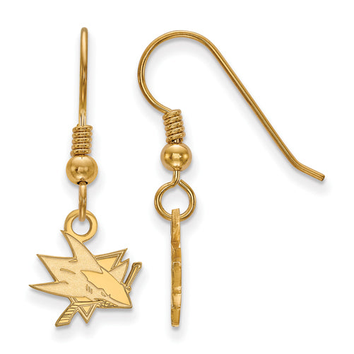 SS w/GP NHL San Jose Sharks XS Dangle Earrings
