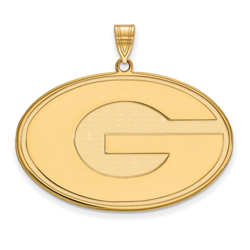 SS w/GP University of Georgia XL Pendant