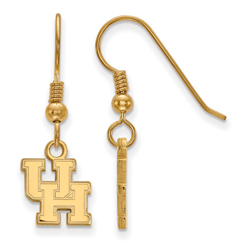 SS w/GP University of Houston XS Dangle Earrings