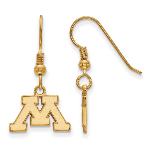 SS w/GP University of Minnesota XS Dangle Earrings