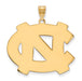 10ky University of North Carolina XL NC Logo Pendant