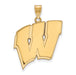 SS w/GP University of Wisconsin XL Badgers Pendant