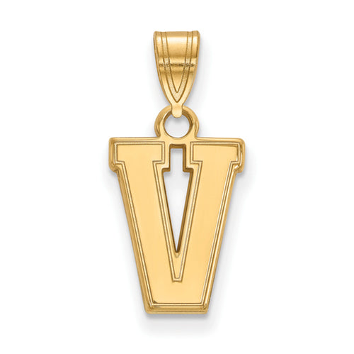 14ky Vanderbilt University Small V Pendant