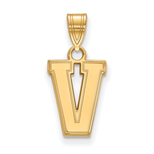 14ky Vanderbilt University Small V Pendant