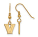 SS w/GP Villanova University XS Dangle Earrings