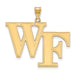 14ky Wake Forest University XL WF Pendant