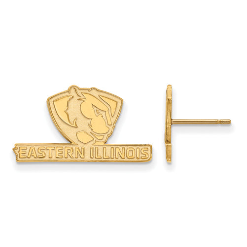 14ky Eastern Illinois University Small Post Earrings