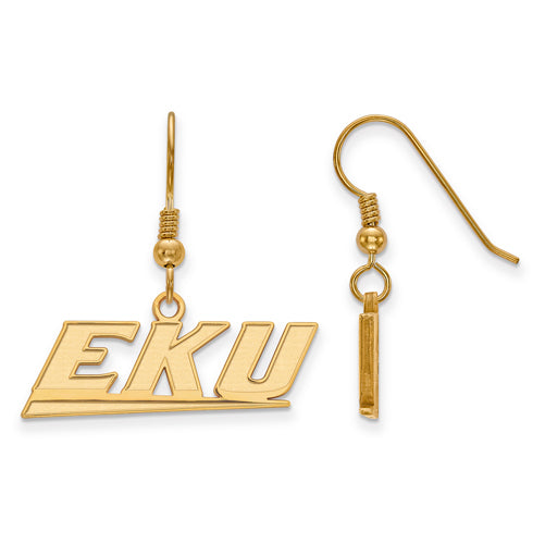 SS w/GP Eastern Kentucky University Small Dangle Earrings