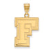 14ky Fordham University Large F Logo Pendant