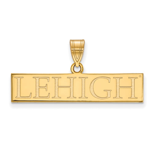 14ky Lehigh University Large Bar Pendant
