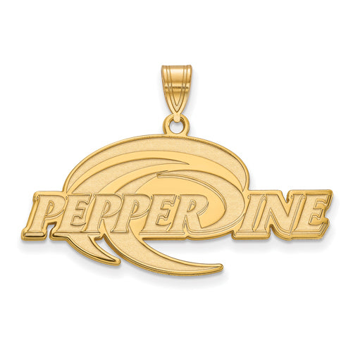 SS w/GP Pepperdine University XL Pendant