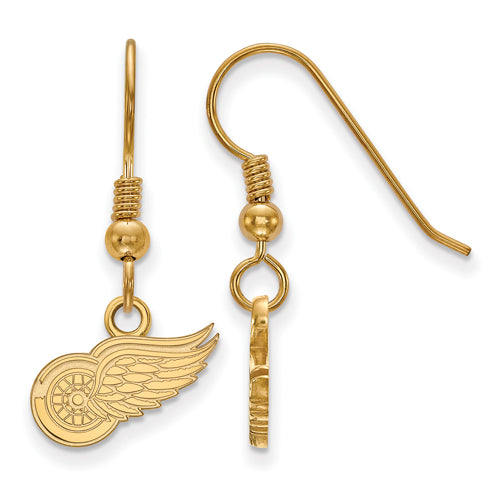 SS w/GP NHL Detroit Red Wings XS Dangle Earrings