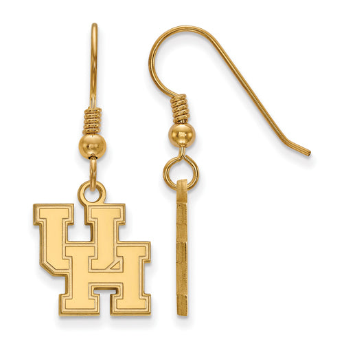 SS w/GP University of Houston Small Dangle Earrings