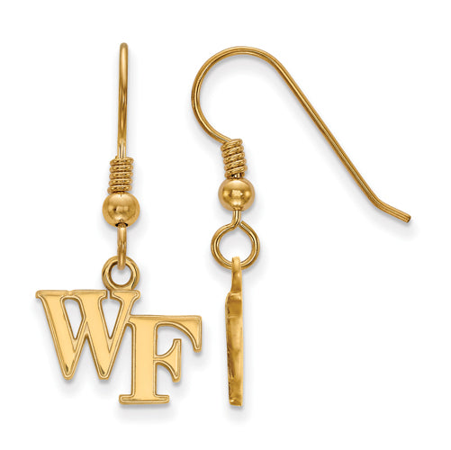 SS w/GP Wake Forest University XS WF Dangle Earrings