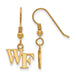 SS w/GP Wake Forest University XS WF Dangle Earrings