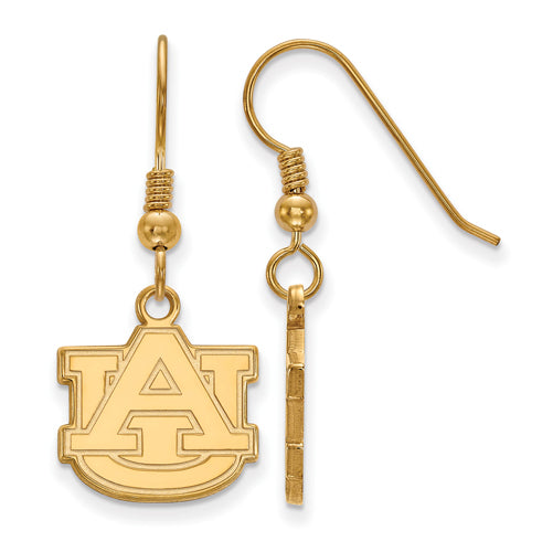 SS w/GP AU Auburn University Small Dangle Earrings