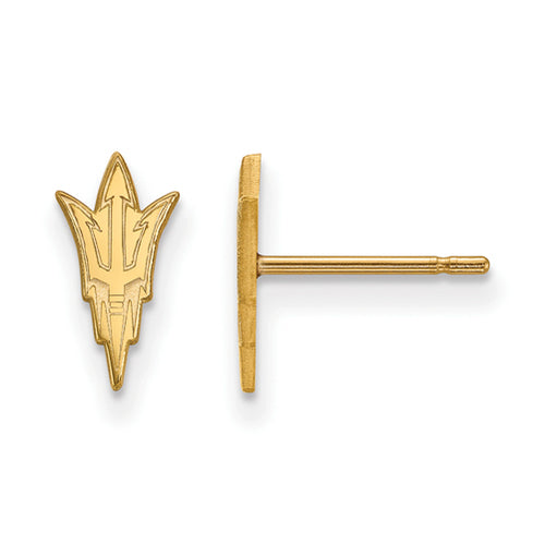 SS w/GP Arizona State University XS Post Earrings