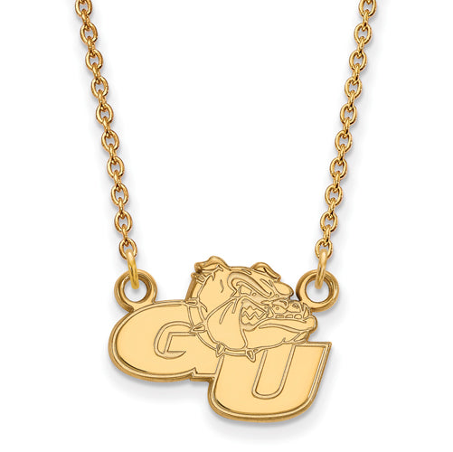 10ky Gonzaga University Small Pendant w/Necklace