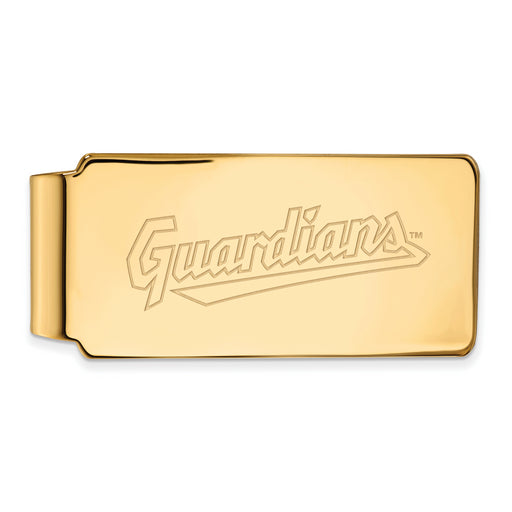 10k Gold MLB LogoArt Cleveland Guardians Money Clip