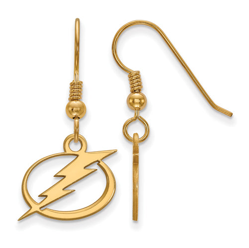 SS w/GP NHL Tampa Bay Lightning Small Dangle Earrings