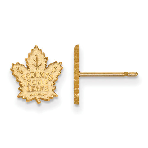 14ky NHL Toronto Maple Leafs XS Post Earrings