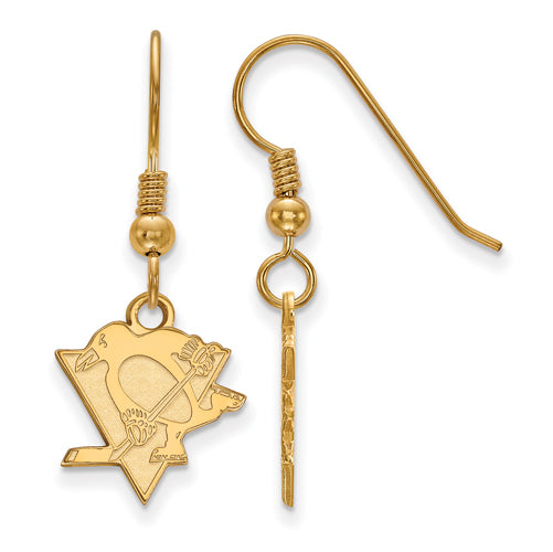 SS w/GP NHL Pittsburgh Penguins Small Dangle Earrings