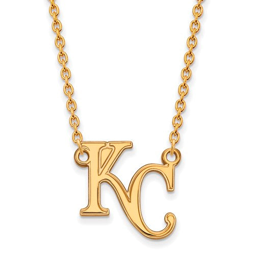 14ky MLB  Kansas City Royals Large Pendant w/Necklace