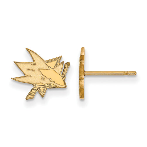 10ky NHL San Jose Sharks XS Post Earrings