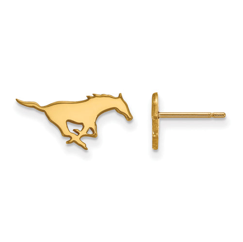 SS w/GP Southern Methodist University XS Post Earrings