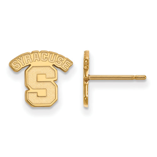 10ky Syracuse University XS Post Logo Earrings