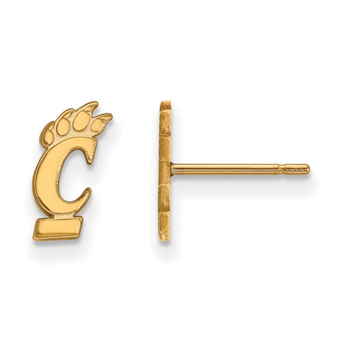 SS w/GP University of Cincinnati XS Post Earrings