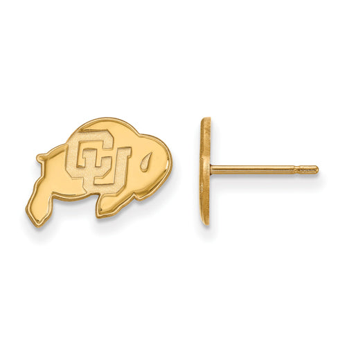 SS w/GP University of Colorado XS Post Buffalo Earrings