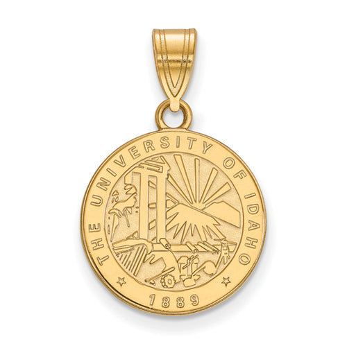 SS w/GP University of Idaho Medium Crest Pendant