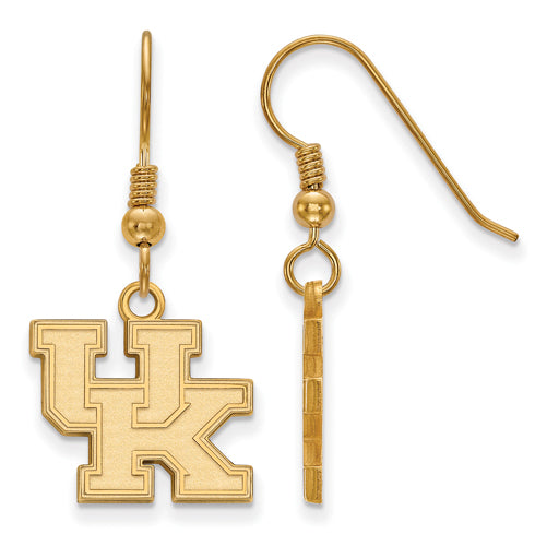 SS w/GP University of Kentucky Small U-K Dangle Earrings