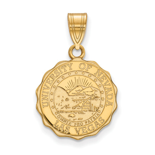 SS w/GP U of Nevada Las Vegas Medium Crest Pendant