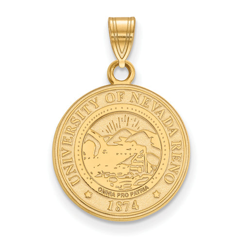 SS w/GP University of Nevada Medium Crest Pendant