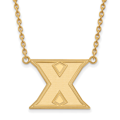 SS w/GP Xavier University Large Pendant w/Necklace