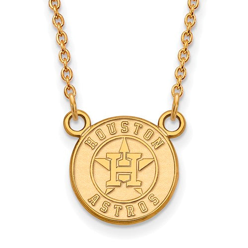 14ky MLB  Houston Astros Small Pendant w/Necklace